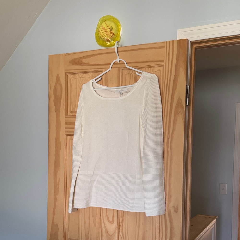 Verve Ami Cream Long Sleeve Top